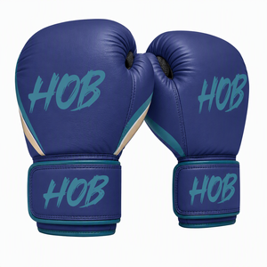 Gants de boxe HOB en cuir PU, fermeture Velcro, respirants, équipement d'entraînement unisexe - Product Image 3