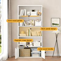 Petit Organisateur en Bois, Étagères de Rangement, Meuble de Bureau, Meuble de Balcon, Petite Armoire à Dossiers pour Bureau