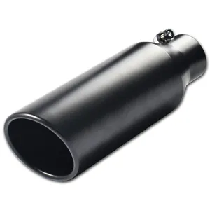 Exhaust Tip 3 inch đầu vào 4 inch Outlet 12 "dài thép không gỉ màu đen tráng đánh bóng Muffler Ống phổ phù hợp