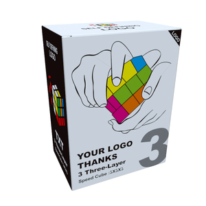 Custom Kid Rubik 'S Kubus Vouwdoos Kinderen Speelgoed 3d Puzzel Papieren Verpakking - Product Image 6