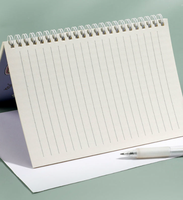 Carnet A5 à spirale en carton et papier gaufré, design simple et mignon pour étudiants, cahiers scolaires lignés A5 en gros