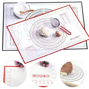 The best supplier silicone baking pastry mat for kneading dough with scale airy silicone mat cooking mat for noodles making