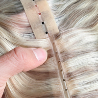 Extensions de cheveux Remy à trame invisible Butterfly XO Weft, injectées, effet naturel