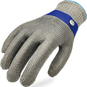 Guantes resistentes a cortes de acero inoxidable de tamaño personalizado para cocina, ostras, pescado, carne, nivel de corte 9, guantes de acero de seguridad para el trabajo - Product Image 4