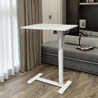 Table d'appoint inclinable pneumatique à hauteur réglable pour ordinateur, avec roulettes, design moderne, qualité commerciale, pour chambre et salle à manger