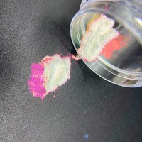 Nouvelle poudre de décoration pour ongles en acrylique JIASI JS-GHB avec effet miroir et paillettes chromées holographiques