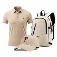 Tendencia 2026: Kit Ejecutivo de Lujo Sostenible con Certificación GRS, 3 en 1: Mochila, Gorra de Béisbol y Camiseta Polo, para Regalos de Bienvenida a Nuevos Empleados