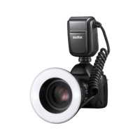 Godox Macro MF-R76 C/N/S TTL Makro-Ringblitz TTL HSS mit Eingebautem Modellierlicht LED-Ringblitz für Sony Canon Nikon Kameras