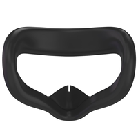 Lunettes en silicone Masque facial pour Oculus pour Quest 2 Épaissie VR Pad Sleeve Cover Accessoires de jeu essentiels pour Meta