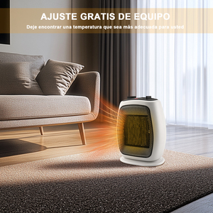 Riscaldatore elettrico portatile, 3 modalità (5W vento freddo/900W/800W), riscaldamento rapido, riscaldamento silenzioso con per scrivania, ufficio, camera da letto - Product Image 3