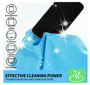 Chiffons en microfibre pour le <span class=keywords><strong>nettoyage</strong></span> des vitres, réutilisables, sans peluches, sans traces, pour le polissage des lunettes, des miroirs, des écrans et des lentilles - Product Image 3