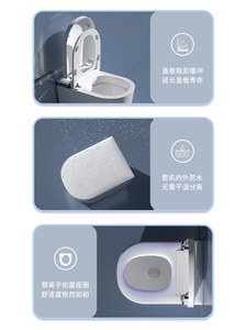 Inodoro Eléctrico Inteligente para el Hogar, Asiento Calefactado con Secado al Aire, Control Remoto, Sifón Térmico Inteligente con Forma <span class=keywords><strong>de</strong></span> S, Asiento Alargado - Product Image 4