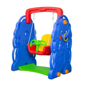 Top qualité en gros divertissement jouets intérieur en plastique bébé balançoire ensemble sport jouet Columpio à vendre 0-6 ans 106*32*68cm PE
