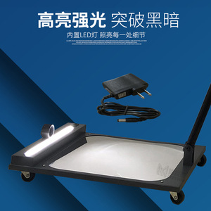 Espejo de Inspección de Bajos de Vehículos V5 con Luz, Cuadrado, Gran Ángulo de Visión, para Automóviles - Product Image 2