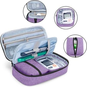 Custom Large Capacity EVA Bag Portable Outdoor Polyester Lining for Insulin Pen Diabetes Storage Medical Bag - Product Image 4