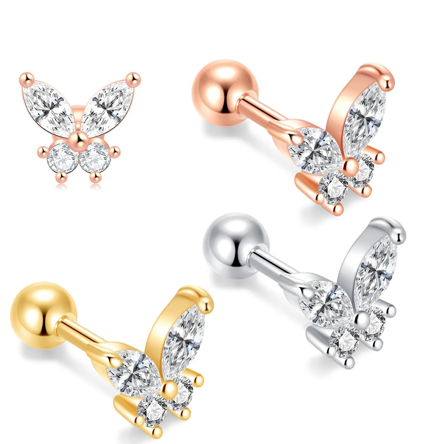 christmas gold korean stud stainless steel statement hoop pearl fashion fine jewelry earrings women pouch set 2022