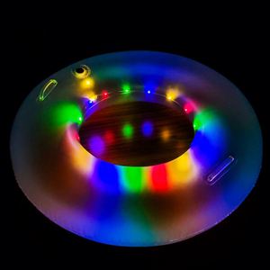 Flying Cross-border New <b>Spot</b> PVC Inflatable Swimming Ring with <b>LED</b> Luminous Blister for Child Model f - Product Image 1
