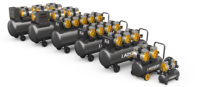 Compresor de Aire Portátil Inalámbrico de Alta Eficiencia LASTON Serie JX de 10 BAR, Diseño Ultrasilencioso Sin Aceite