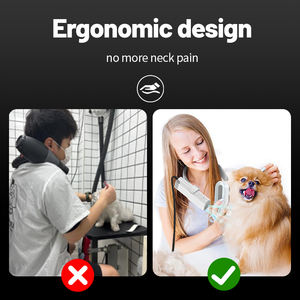 ペット用自動ミニドライヤー｜スマートネックレストホルダー ハンギング式 マイナスイオン加熱機能付き グルーミングヘアドライヤー - Product Image 5