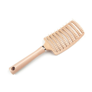 Peine voluminizador de cabello, diseño de plástico grande, ancho y acanalado, para rizar y dar volumen, uso doméstico, rosa nórdico, verde, azul - Product Image 4