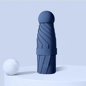 Paraguas de Bolsillo Plegable de Cinco Secciones, Ultraligero, con Protección UV, Diseño Simple y Moderno, con Logotipo, Manual, para Uso en Días Soleados y Lluviosos - Product Image 1