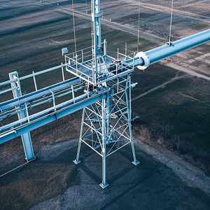 Tour de télécommunication angulaire en acier de 5g 45 50 55 65 70 80 mètres avec trois pieds de support certifiée ISO9001 - Product Image 6