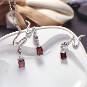 Spedizione Rapida Set di Gioielli in Pietre Preziose Naturali Argento Sterling 925 Pronto per la Spedizione per Negozi Online - Product Image 2