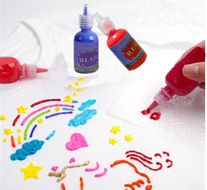 Cat Lukis Model 16813 10ml Non-Toksik DIY untuk Kain, Kit Cat untuk Tas & Kaos Kaki, Warna Kustom, Menggambar, Menulis, Set Seni Anak - Product Image 2