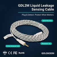 Câble de détection de fuite d'eau intelligent TCP 4 mm haute sensibilité avec prise 3,5 mm pour stockage d'énergie