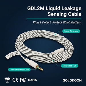 Leakage Monitoring Sensor Cable Water Leak Detection <strong>Rope</strong> 4mm High Sensitive 3.5mm Plug TCP Smart Energy Storage - Product Image 4