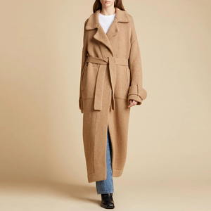 Produttori di maglieria primavera autunno <span class=keywords><strong>marrone</strong></span> <span class=keywords><strong>Cardigan</strong></span> donna Casual elegante a maniche lunghe Maxi maglione lavorato a maglia <span class=keywords><strong>Cardigan</strong></span> donna - Product Image 6