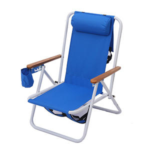 โพลีเอสเตอร์อลูมิเนียมท่อกระเป๋าเป้สะพายหลังชายหาด5, ตำแหน่งวางแบนพับได้กระเป๋าเป้สะพายหลังโลหะหรูหราเฟอร์นิเจอร์กลางแจ้งที่ทันสมัย/ - Product Image 4