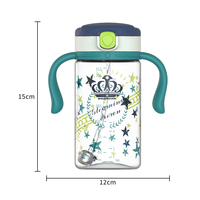 Bouteille d'eau potable colorée pour enfants sans BPA bouteille de paille d'eau pour enfants vente en gros