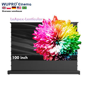 핫 세일 Wupro 소프트 PET 렌티큘러 프로젝션 스크린 CLR 100인치 16:9 스크린 4K UHD 전동 플로어 라이징 스크린 - Product Image 1