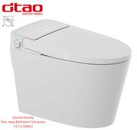 WC intelligent moderne monobloc, toilette électrique, siège chauffant automatique, céramique sanitaire, toilette intelligente pour hôtel