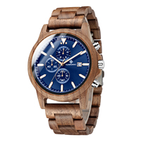 Jam Tangan Kayu Fashion KUNHUANG 1010 Logo Kustom Arloji Kayu