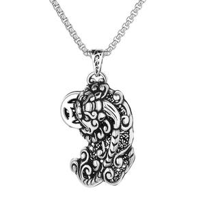 Wholesale Antique Silver Unisex Buddhist Cloud Lucky Open Adjustable China Traditional Culture Wealth Pixiu Lucky <b>Ring</b> - Product Image 6