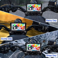 Écran tactile GPS Navigation voiture/moto sans fil pour Bluetooth Carplay Android Auto caméra étanche AI aide à l'inversion