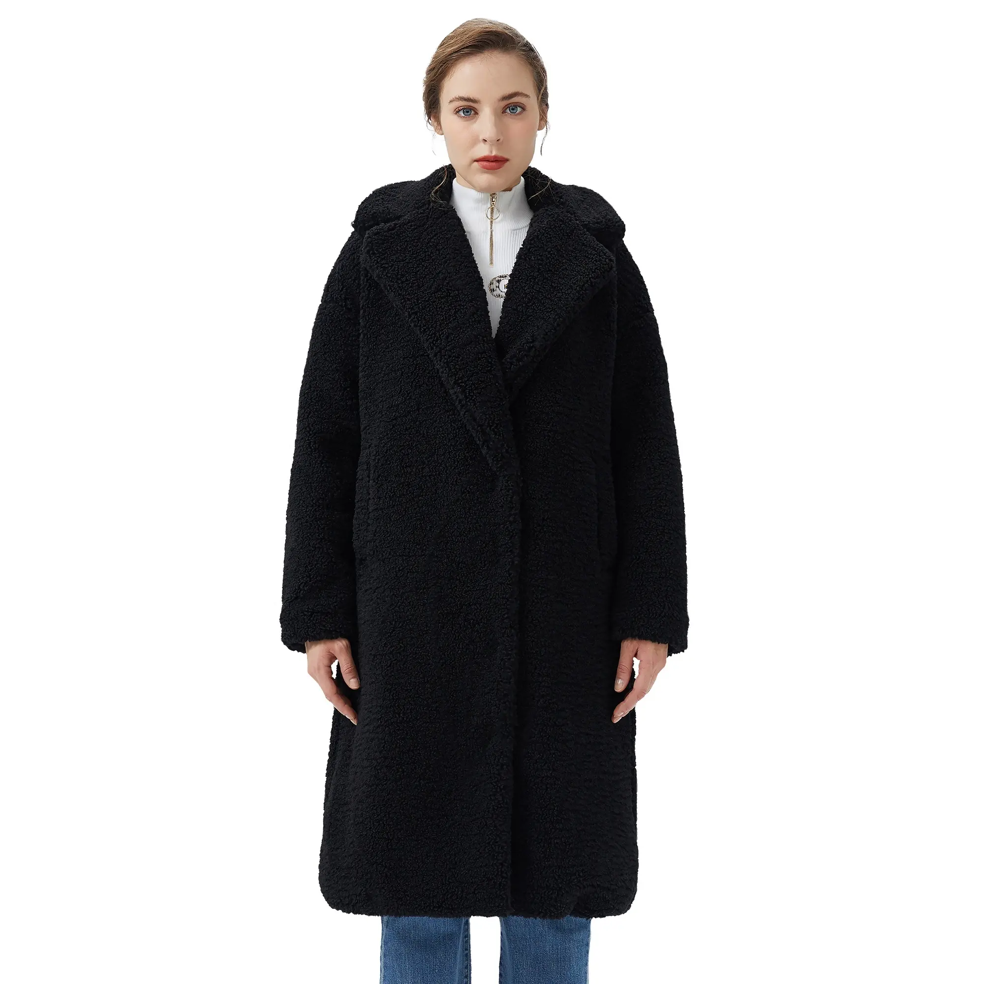 Women Faux Fur Coats Fleece Jackets Winter Girl Teddy Fur Coats For Ladies
