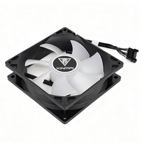 Ventilateur de refroidissement pour boîtier PC gaming noir 92 mm, ventilateur de refroidissement pour ordinateur de bureau à haut débit d'air