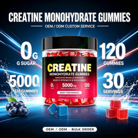 Créatine en Gummies en Gros OEM ODM Production à Haut Volume pour la Masse Musculaire, la Puissance, l'Énergie et la Récupération – Marque Privée