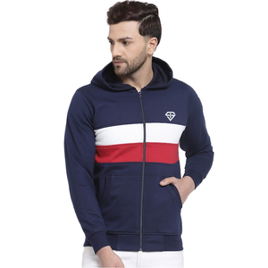 Sudaderas con capucha de lana para hombre de diseño personalizado de alta calidad Colores de dos tonos con técnica teñida Lisa para invierno - Product Image 1