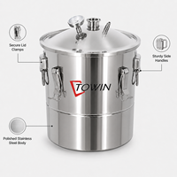 Cuve de Fermentation Teve 50L en Acier Inoxydable pour Bière et Vin avec Contrôle de Température pour Brassage Domestique et Équipement