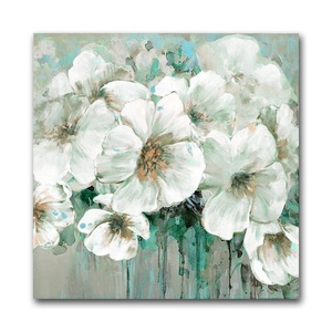 <span class=keywords><strong>Peinture</strong></span> <span class=keywords><strong>à</strong></span> <span class=keywords><strong>l</strong></span>'<span class=keywords><strong>huile</strong></span> sur toile murale personnalisée, peinte <span class=keywords><strong>à</strong></span> la main, avec des fleurs et deux oiseaux atterrissant sur une branche, décoration murale moderne abstraite - Product Image 4