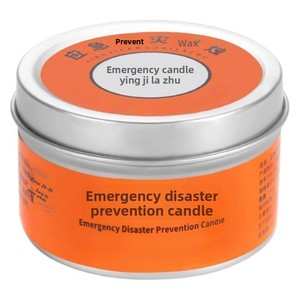 Bougie <span class=keywords><strong>d</strong></span>'<span class=keywords><strong>urgence</strong></span> sans fumée en cire de paraffine, longue durée, coupe-vent et étanche, pour tremblements de terre, pannes de courant, préparation aux catastrophes et kit de survie - Product Image 1