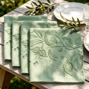Maison d'Hermine – Lot de 4 serviettes carrées en coton 100 %, lavables en machine, pour dîners, restaurants, fête des Mères - Product Image 5