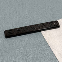 Autocollants de décoration de carrosserie de voiture, logo arrière ABS ESKYACTIVX, Mazda CX-30, protection de carrosserie, argent noir, 10.5x1.5cm, haute qualité