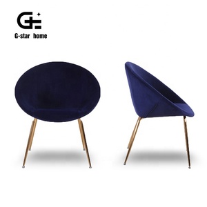 2019 mejor vendedor de muebles para el hogar tela azul marino <span class=keywords><strong>escarabajo</strong></span> Silla de comedor - Product Image 1