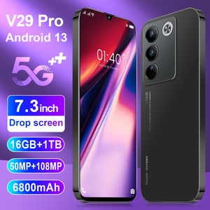 Téléphone <span class=keywords><strong>portable</strong></span> Android original V29 Pro 7,3 pouces, 16 Go + 1 To, pour la vente en gros en Chine - Product Image 2