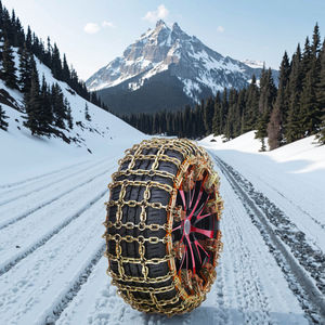 Chaînes antidérapantes de sécurité pour pneus, chaînes universelles d'urgence pour tracteurs, chaînes à neige pour voitures, marque <span class=keywords><strong>LEXIN</strong></span>, facteur de sécurité 4:1, DIN22252 - Product Image 1